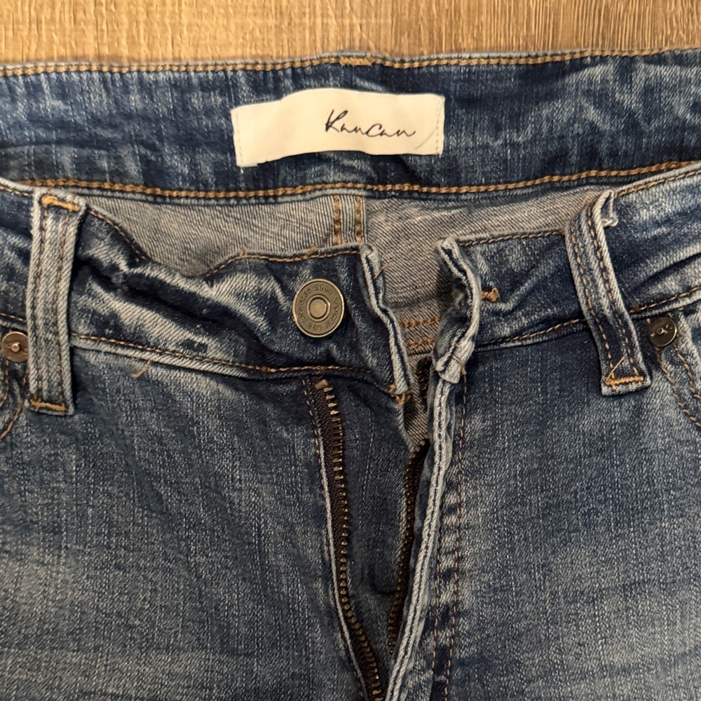 KanCan Blue Distressed Cropped Jeans - Picture 2 of 10